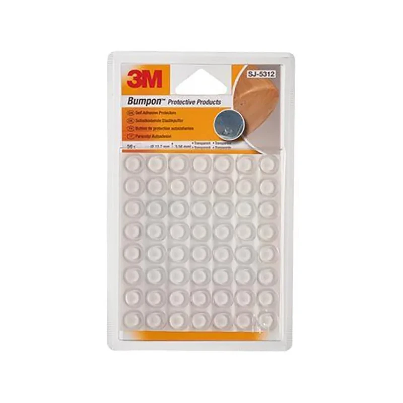 3M Circular Polyurethane Self-Adhesive Feet, 12.7 mm Diameter, 12.7 mm Width × 50 ft Length, 3.5 mm Thickness, UL 22868
