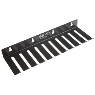 Pomona Test Lead Rack, Steel Body, Black, 10 Slots, 8.13 mm Cable Diameter, 279.4 mm Length 4408/POM