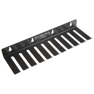 Pomona Test Lead Rack, Steel Body, Black, 10 Slots, 8.13 mm Cable Diameter, 279.4 mm Length 4408/POM