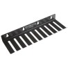 Pomona Test Lead Rack, Steel Body, Black, 10 Slots, 8.13 mm Cable Diameter, 279.4 mm Length 4408/POM