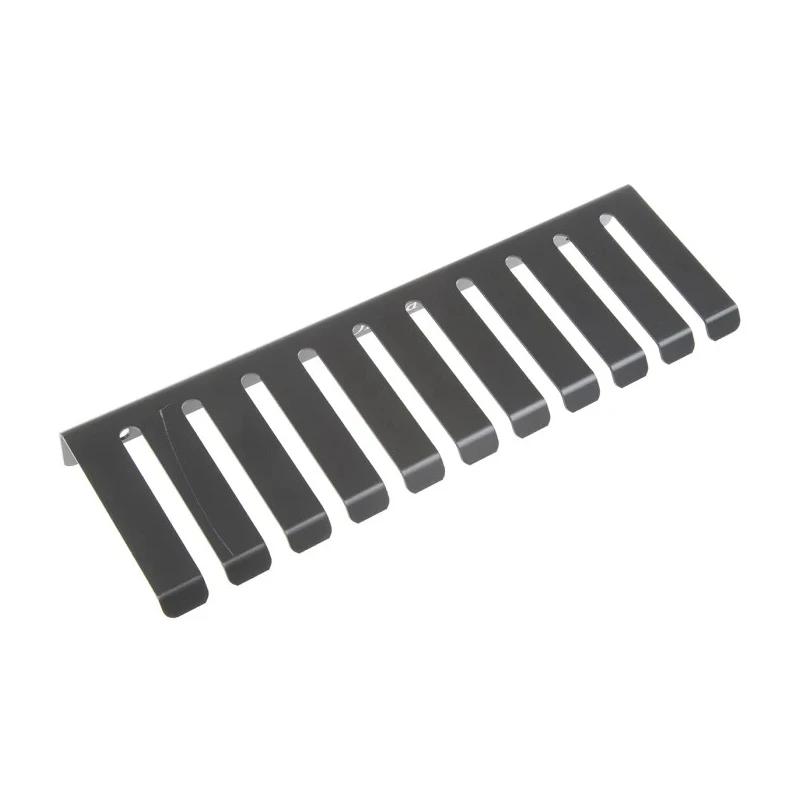 Pomona Test Lead Rack, Steel Body, Black, 10 Slots, 8.13 mm Cable Diameter, 279.4 mm Length 4408/POM