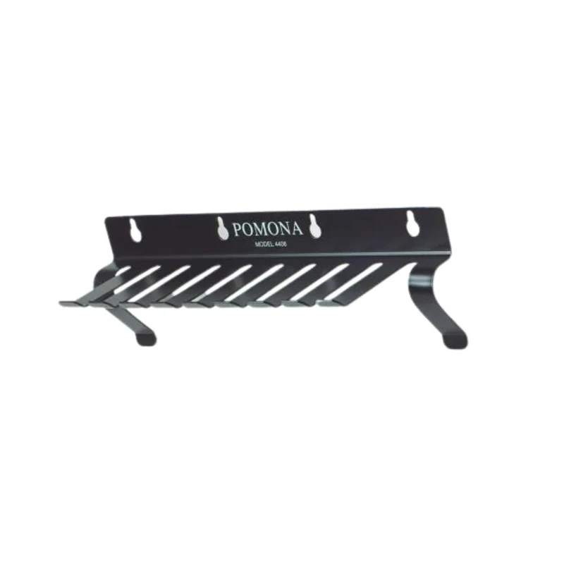 Pomona Test Lead Rack, Steel Body, Black, 10 Slots, 8.13 mm Cable Diameter, 279.4 mm Length 4408/POM