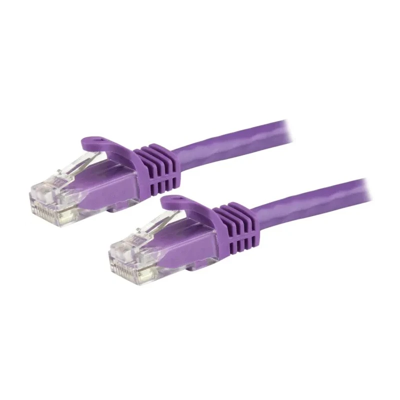 StarTech.com Cat6 Ethernet Cable Purple Unshielded Snagless 5m PVC Stranded Copper N6PATC5MPL