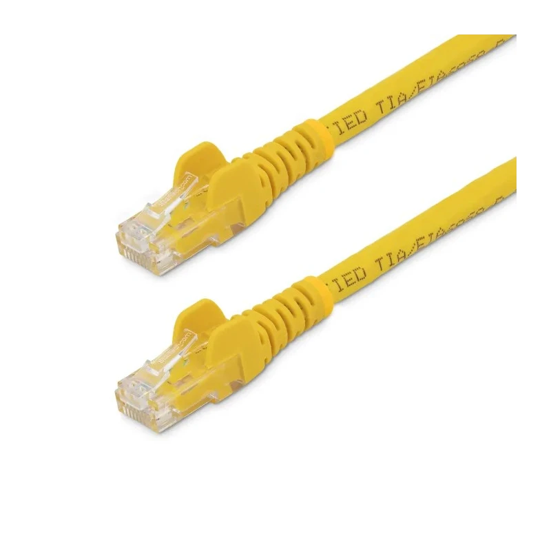 StarTech.com Cat6 Ethernet Cable, 10 m, 4 Core, Stranded, Unshielded, Snagless PVC, Yellow N6PATC10MYL