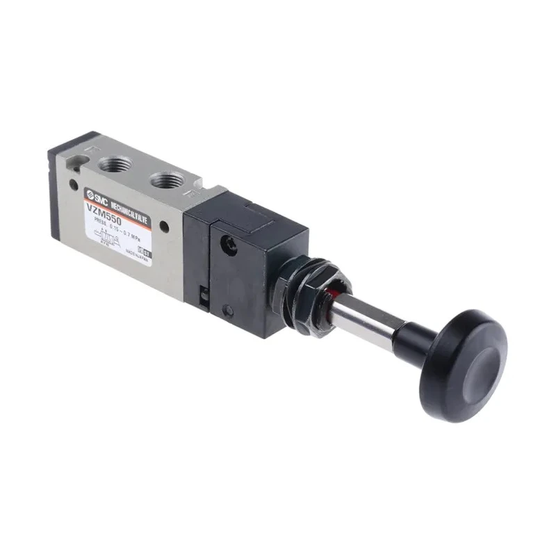 SMC Push Pull Mechanical Valve, Rc/NPT Rc 1/8, 0.7 MPa, 5/2, 18 mm VZM500