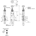 SMC Push Pull Mechanical Valve, Rc/NPT Rc 1/8, 0.7 MPa, 5/2, 18 mm VZM500