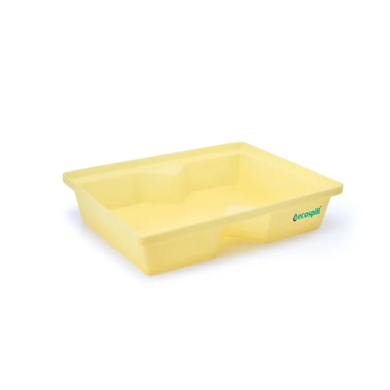 Ecospill Ltd Polyethylene Spill Tray 40 L Absorbent Capacity, Yellow, 800x600 mm, R3340805