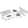 Stanley 81-Piece 1/2 in & 1/4 in Drive 6-Point Hex, Phillips, Pozidriv, Slotted, Torx Socket Set FMMT82826-1