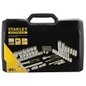Stanley 81-Piece 1/2 in & 1/4 in Drive 6-Point Hex, Phillips, Pozidriv, Slotted, Torx Socket Set FMMT82826-1