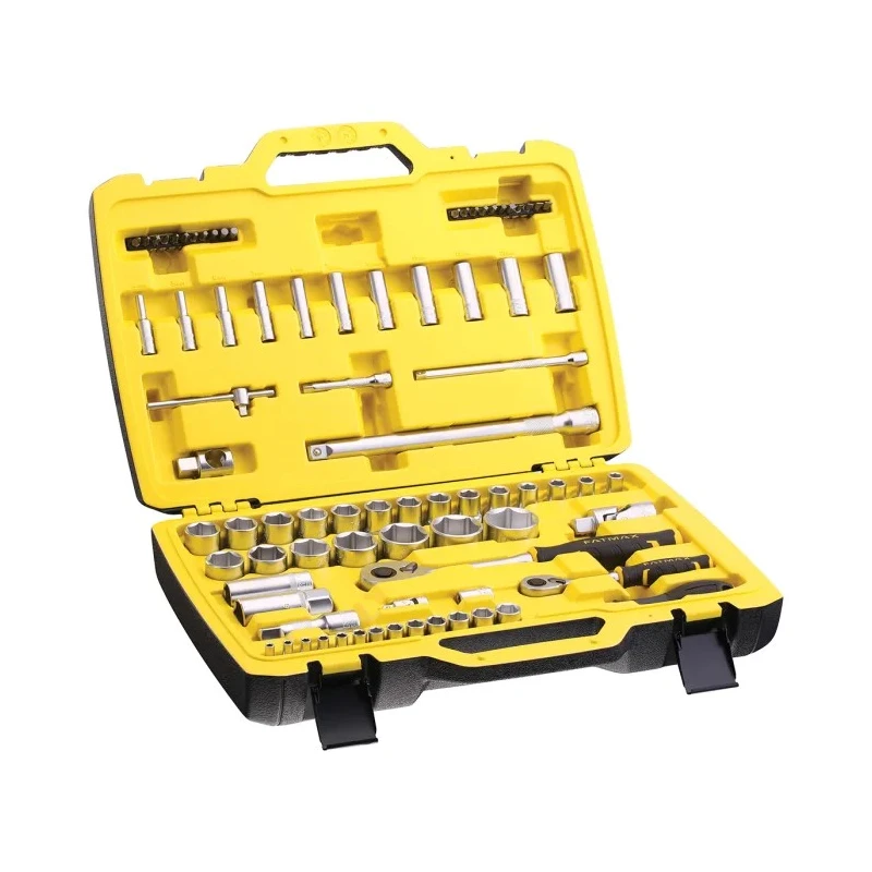 Stanley 81-Piece 1/2 in & 1/4 in Drive 6-Point Hex, Phillips, Pozidriv, Slotted, Torx Socket Set FMMT82826-1