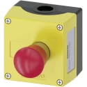 Siemens SIRIUS ACT 3SU18 Series Twist Release Emergency Stop Push Button Surface Mount 22 mm Cutout 1 NO/2 NC IP69 