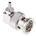 Telegartner BNC Series Coaxial Connector Cable Male BNC 75Ω Right Angle Body Crimp J01002A0027