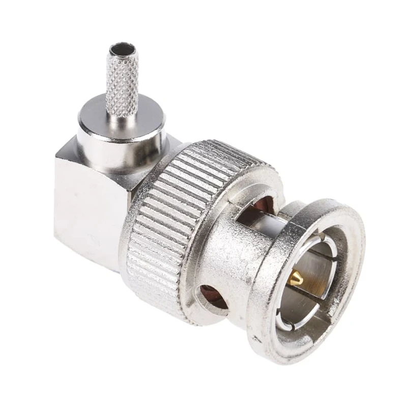 Telegartner BNC Series Coaxial Connector Cable Male BNC 75Ω Right Angle Body Crimp J01002A0027