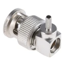Telegartner BNC Series Coaxial Connector Cable Male BNC 75Ω Right Angle Body Crimp J01002A0027