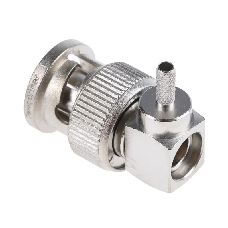Telegartner BNC Series Coaxial Connector Cable Male BNC 75Ω Right Angle Body Crimp J01002A0027