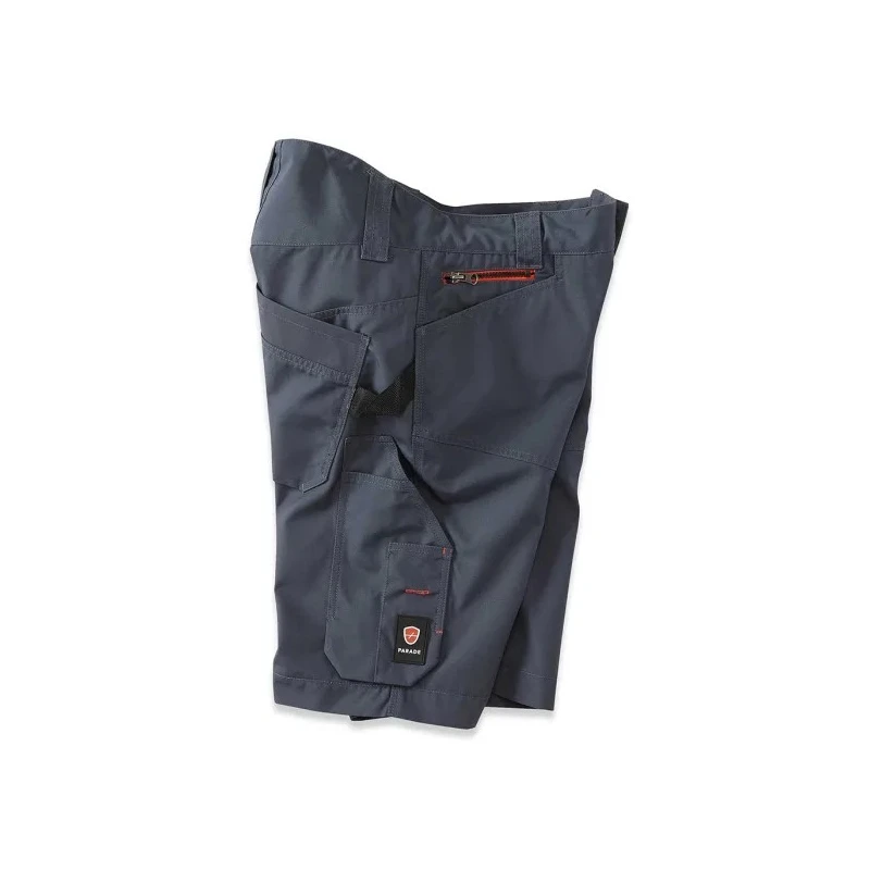 Parade BORA Grey Polyester Cotton Work Shorts, 46 in Waist Size, 7 Pockets, Model 17BORA**1453T46