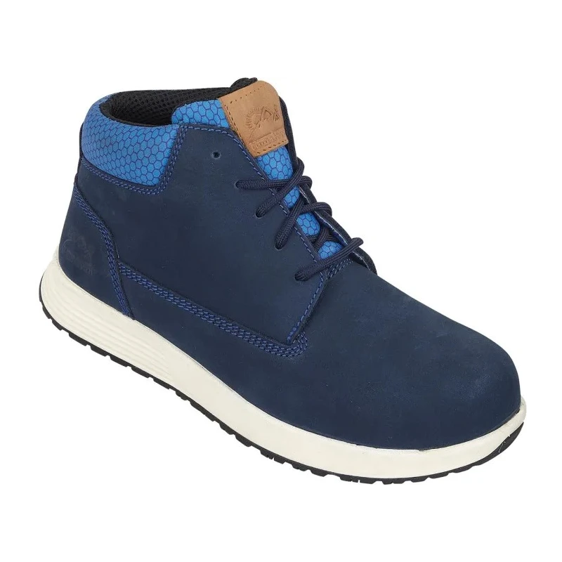 Himalayan Navy Non-Metallic Toe Capped Unisex Safety Boots, Nubuck Upper, Composite Midsole, Water Resistant, SRC 4410NV060