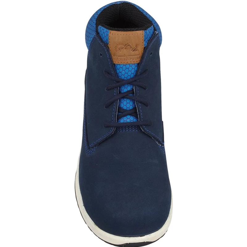 Himalayan Navy Non-Metallic Toe Capped Unisex Safety Boots, Size UK 11, EU 46, Nubuck Leather Upper, SRC Slip 4410NV110