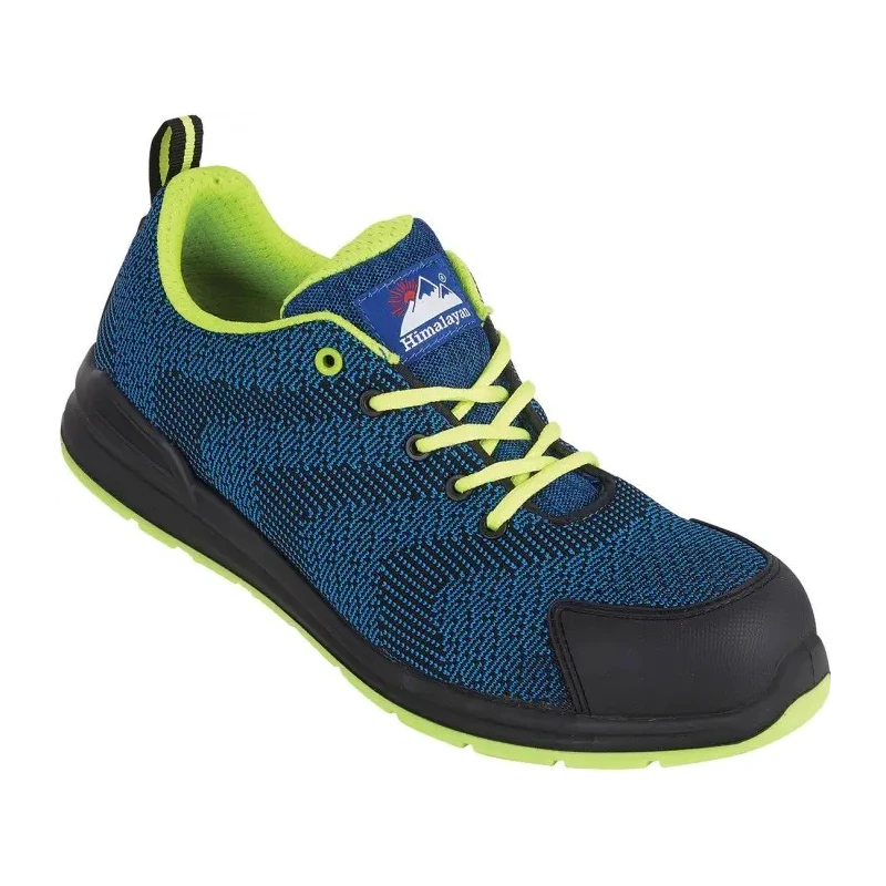 Himalayan Unisex Non-Metallic Safety Trainer, Flyknit Mesh, Composite Toe, UK 4, EU 37, Blue 4340NV040