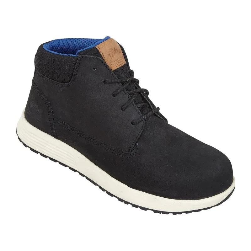 Himalayan Black Non-Metallic Toe Capped Unisex Safety Boots, Nubuck, Composite Midsole, Size EU 37, UK 4, 4413BK040