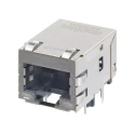 Molex Panel Mount Shielded RJ45 Connector Female, Right Angle, 2 Ports, 8 Way 