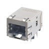 Molex Panel Mount Shielded RJ45 Connector Female, Right Angle, 2 Ports, 8 Way