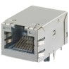 Molex  RJ45 Panel Mount Shielded Right Angle Dual-Port Female Ethernet Connector