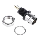 Telegartner BNC Series Coaxial Connector Panel Mount Female BNC, 50 Ω, Straight Body Solder J01001D0043