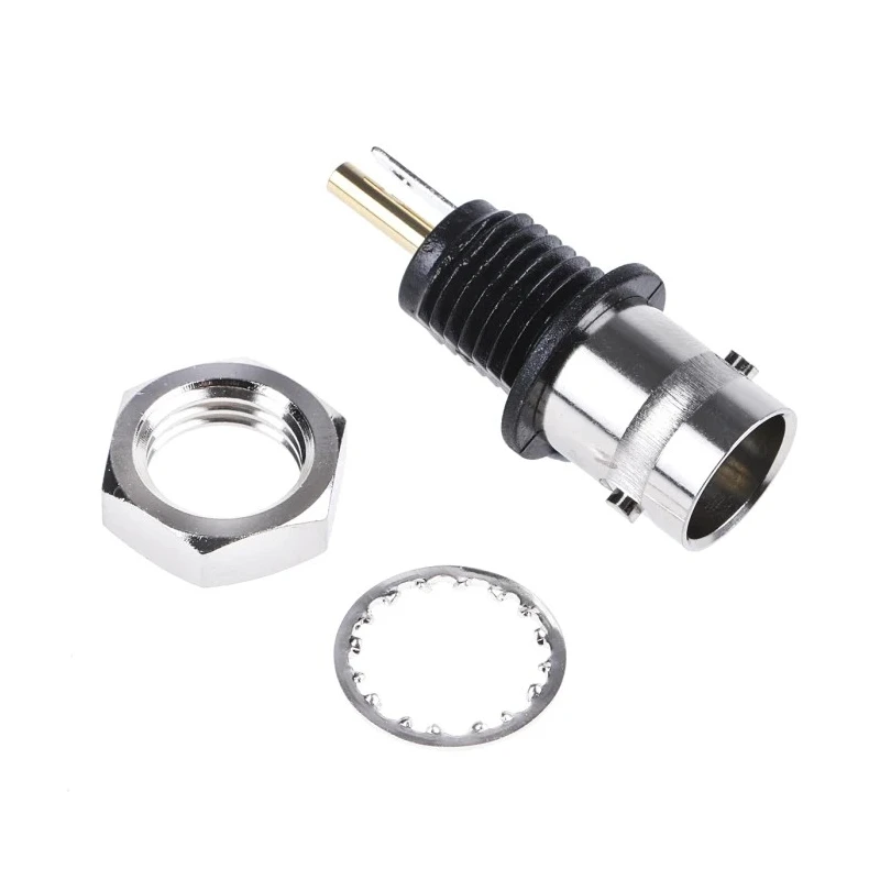 Telegartner BNC Series Coaxial Connector Panel Mount Female BNC, 50 Ω, Straight Body Solder J01001D0043