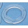 Telegartner Coaxial Connector Accessory Insulating Washer, Transparent, PTFE, CuZn39Pb3, Polyethylene, Silicone B00031D1275