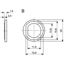 Telegartner Coaxial Connector Accessory Insulating Washer, Transparent, PTFE, CuZn39Pb3, Polyethylene, Silicone B00031D1275