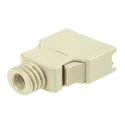 3M ABS Straight D-Sub Backshell, 20 Way, Strain Relief, Beige, Nickel Plating, 103 Series 10320-3210-000