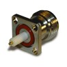 Amphenol RF N-Type Series Coaxial Connector Flange Female SMA, 50Ω, Straight Solder 11GHz 172117
