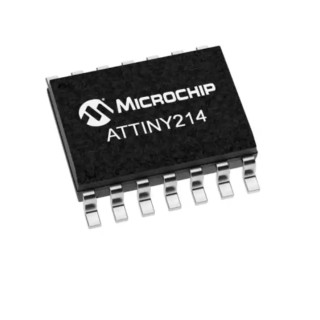 Microchip 8-bit AVR Microcontroller ATTINY214 2kB Flash 14-Pin SOIC 20MHz