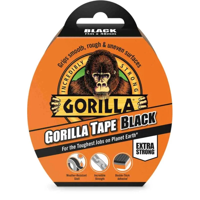 Gorilla Glue Europe Ltd Gorilla Tape Black Polyethylene Cloth Duct Tape 3044000