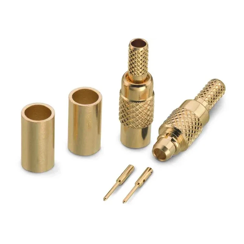 Wurth Elektronik WR-MMCX Series Coaxial Connector, Cable Mount, Male MCX, 50 Ω, Straight Crimp 66046011210320