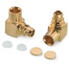 Wurth Elektronik WR-MMCX Series Coaxial Connector Male MCX, 50 Ohm, RG405 Cable, Right Angle Solder 66039011210820
