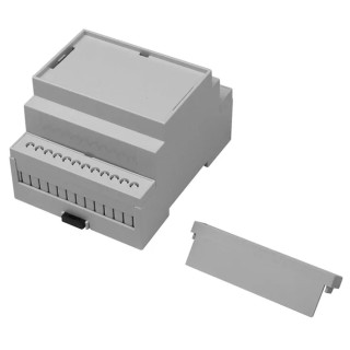 RS PRO Solid Top DIN Rail Enclosure Kit Polycarbonate 58mm x 71.2mm x 90mm IP20 CNMB/RSP Series 194-7588
