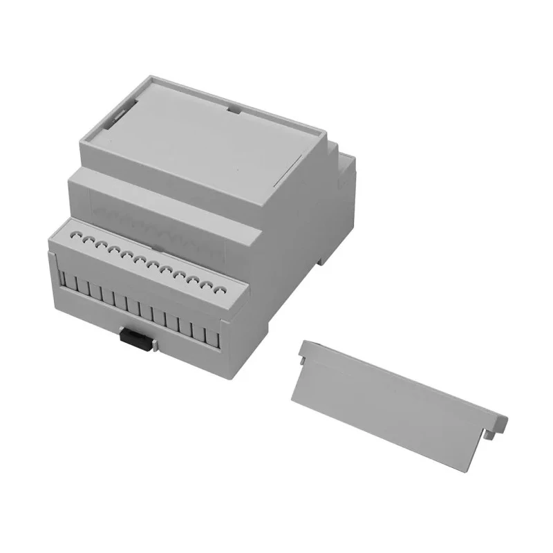 RS PRO Solid Top DIN Rail Enclosure Kit Polycarbonate 58mm x 71.2mm x 90mm IP20 CNMB/RSP Series 194-7588