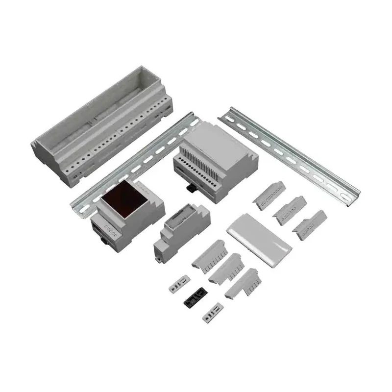 RS PRO Solid Top DIN Rail Enclosure Kit Polycarbonate 58mm x 71.2mm x 90mm IP20 CNMB/RSP Series 194-7588