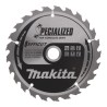 Makita Circular Saw Blade Wood Cutting, Tungsten Carbide, 165mm Diameter, 1mm Plate, 25 Teeth, 9250rpm, B-62985