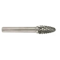 RS PRO Ball Nosed Tree Burr 12 mm Tungsten Carbide Diamond Cut 6 mm Shank 90 mm Length 194-7984