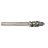 RS PRO Ball Nosed Tree Burr 12 mm Tungsten Carbide Diamond Cut 6 mm Shank 90 mm Length 194-7984
