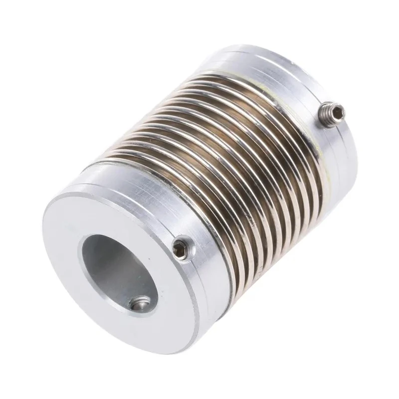 Huco Flexible Coupler 25 mm OD, 33 mm Length, 132 Ncm Torque, Aluminium, Electrodeposited Nickel Bellows 321.25.3535