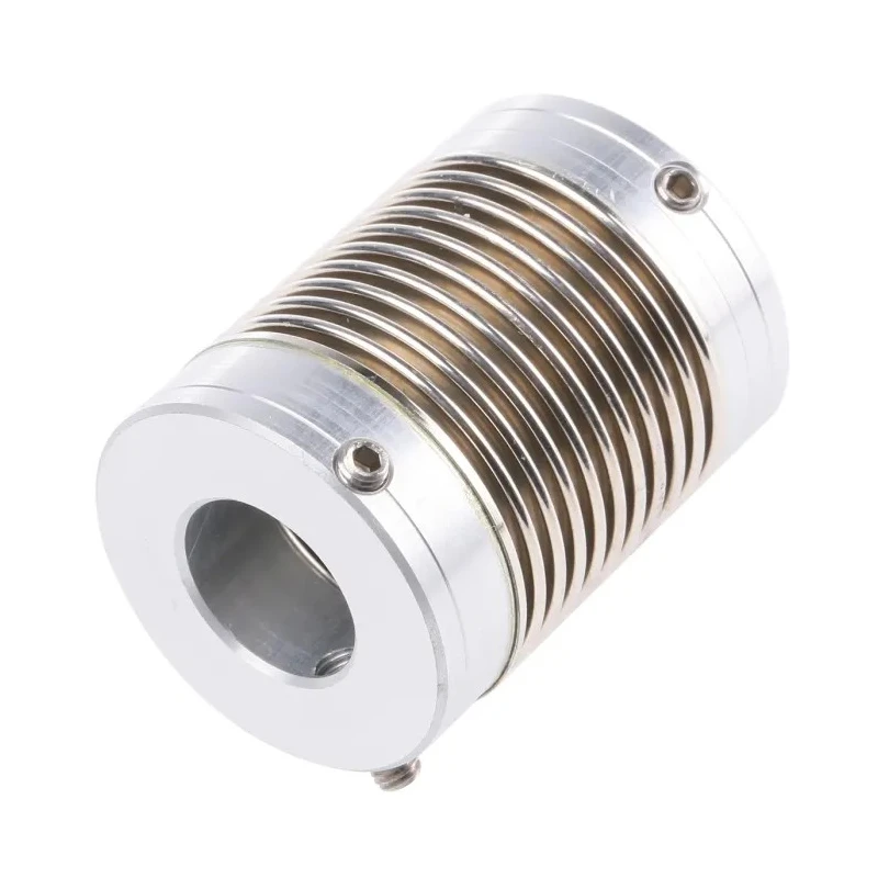 Huco Flexible Coupler 25 mm OD, 33 mm Length, 132 Ncm Torque, Aluminium, Electrodeposited Nickel Bellows 321.25.3535