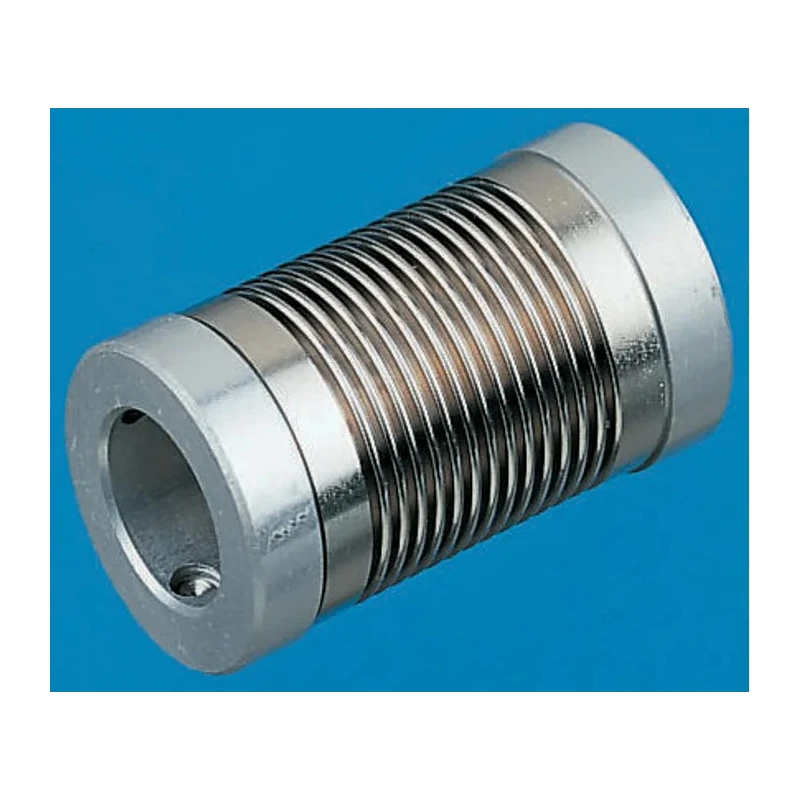 Huco Flexible Coupler, 17 mm OD, 27 mm Length, Aluminium Hub, Nickel Bellows, Screw Style 321.17.3131