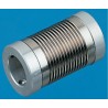 Huco Flexible Coupler, 17 mm OD, 27 mm Length, Aluminium Hub, Nickel Bellows, Screw Style 321.17.3131