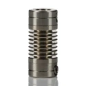 Huco Flexible Bellows Coupler, Aluminium Hub, Electrodeposited Nickel, 6.35 mm OD, 14 mm Length, Screw Style, 321.07.1414