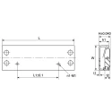 IKO Nippon Thompson Stainless Steel Linear Slide BSP1035SL, 26 mm Stroke Length, 10 mm Carriage Width, 35 mm Carriage Length