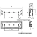 IKO Nippon Thompson Stainless Steel Linear Slide BSP1035SL, 26 mm Stroke Length, 10 mm Carriage Width, 35 mm Carriage Length